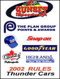 Open/Save 2003 Thunder Car Rules