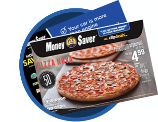 money saver envelope blue icon